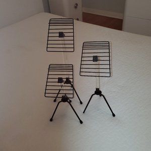 VINTAGE STORE DISPLAY SHOE STANDS -  SET OF 3